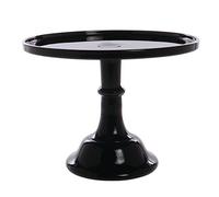 Black Raspberry 10" Glass Cake Stand - Made in the USA By Mosser Glass