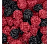 Black & Raspberry Berries LARGE RETAIL Sweet Shop Jar by The Gourmet Sweet Company