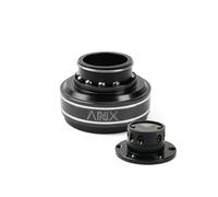 (Black) RASTP-70MM 6 Hole Racing Simulator Game Steering Wheel Quick Release Hub Adapter For MOZA Simagic M10 A/Mini Euro Truck QR040