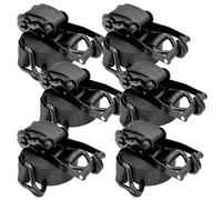 Black Ratchet Tie Down Straps, 3-98 Feet Long 2" Tie Down Strap Set 11023LBS Break Strength, for Trucks Containers Stages Equipment Securing Wedding Exhibition(6sets,30m/98.4Ft)