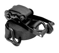 Black Ratchet Tie Down Straps, 3-98 Feet Long 2" Tie Down Strap Set 11023LBS Break Strength, for Trucks Containers Stages Equipment Securing Wedding Exhibition(1set,7m/23.0ft)