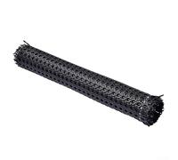 Black Rattan Mesh Roll Sheet, Plastic Cane Rattan Wicker Webbing Roll, Webbing Caning Material, Woven Cane Roll For Furniture, Chair, Cabinet, Ceiling, Basket