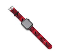 Black Raven Bloody Color Heart Funny Silicone Watch Band 38mm/40mm