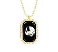 Black Raven Crow Bird Under The Moon Women's Necklaces Pendant Necklace Fashion Diamond Jewelry with Chain