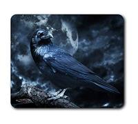 Black Raven Crow Black Bird Mouse Mat Pad Computer PC Laptop Gaming Office Home Desk Accessory Gadget 24526
