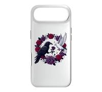 Black Raven Crow White Dove Roses - Love of the Opposites Case for iPhone Air