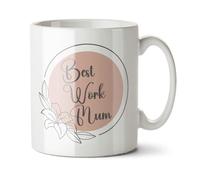 Black Raven Design - Best Work Mum - Female Colleague, Boss Gift Mug, Ceramic, 11fl oz