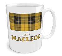 Black Raven Design - Clan MacLeod | Tartan, Ceramic Mug, 11fl oz