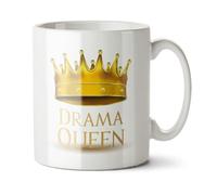 Black Raven Design - Drama Queen - Funny Colleague, Student Gift Mug, Ceramic, 11fl oz