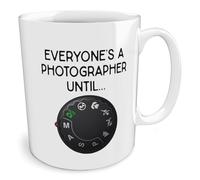Black Raven Design - Everyone's a Photographer Until - Manual Camera Mode, Ceramic Mug, 11fl oz