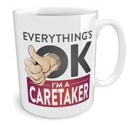 Black Raven Design - Everything's OK I'm a Caretaker, Ceramic Mug, 11fl oz