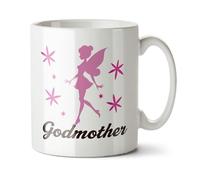 Black Raven Design - Fairy Godmother - Surprise Godparent Reveal Gift Mug, Ceramic, 11fl oz