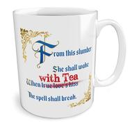 Black Raven Design - from This Slumber... with Tea The Spell Shall Break | Sleeping Beauty, Ceramic Mug, 11fl oz