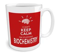 Black Raven Design - I Can't Keep Calm I'm Studying Biochemistry, Ceramic Mug, 11fl oz
