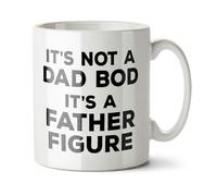 Black Raven Design - It's Not A Dad BOD, It's A Father Figure - Funny Father's Day, Parent Gift Mug, Ceramic, 11fl oz