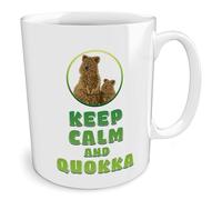 Black Raven Design - Keep Calm and Quokka, Ceramic Mug, 11fl oz