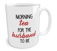 Black Raven Design - Morning Tea Husband to Be - Wedding, Ceramic Mug, 11fl oz