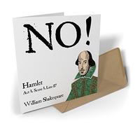 Black Raven Design - NO! Hamlet, Greetings Card 135mm Sq