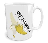 Black Raven Design - Off The Scale | Banana, Ceramic Mug, 11fl oz