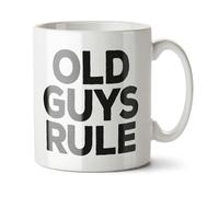 Black Raven Design - Old Guys Rule - Funny Pensioner, Granddad Gift Mug, Ceramic, 11fl oz