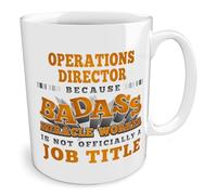 Black Raven Design - Operations Director | Because Badass Miracle Worker is Not... a Job Title, Ceramic Mug, 11fl oz