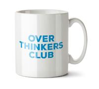 Black Raven Design - Over Thinkers Club - Funny Colleague, Student Appreciation Gift Mug, Ceramic, 11fl oz