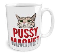 Black Raven Design - Pussy Magnet, Ceramic Mug, 11fl oz