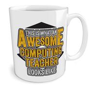 Black Raven Design - This is What an Awesome Computing Teacher Looks Like, Ceramic Mug, 11fl oz