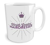 Black Raven Design - World's Greatest Hairdresser, Ceramic Mug, 11fl oz