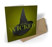 Black Raven Design - You're Wicked, Greetings Card 135mm Sq