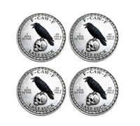 Black Raven Last F C K Coin Adult Humor Collectible and Conversation Starter Token for Social Events and Parties on (4)