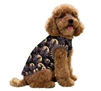 Black Raven Moon Cherry1 Flower Dog Shirt Summer Tank Top Sleeveless Pet Clothes for Small Medium Puppy And Cat