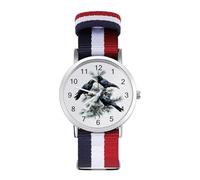 Black Ravens Perched on The Branches Custom Quartz Watches Arabic Numerals Wrist Watch with Adjustable Strap for Men Women