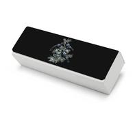 Black Ravens Perched on The Branches Funny Glasses Case Hard Shell Eyeglasses Case Protector with Cleaning Cloth for Women Men