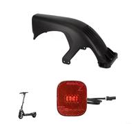 Black Rear for fender Assembly with Taillight & Bracket for Segway for ninebot Max G3, ABS+PC Mudguard, Waterproof for splash Guard Replacement for Electric Scooter(mudguard + taillight)