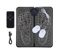(black) Rechargeable Electric Foot Massager Pad Electrostimulator Massage Mat EMS Muscle Massager Relax Feet Massage Fitness Masajeador