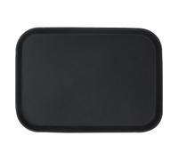 Argon Tableware 6X Rectangular Serving Trays - 35.5 X 25Cm - Reusable Non Slip Stackable Rubberized Food Drinks Platter Tray