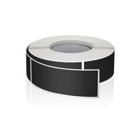Black Rectangle Stickers 7.6 x 2.5 CM Colour Code Labels Vinyl Stickers Roll Self-Adhesive Waterproof Removable of 500 pcs