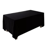 Black Rectangular Tablecloth 200x400cm - Luxurious Velvet Fabric for Weddings Parties Conferences Hotels - Ideal for Holiday Events & Elegant Table Settings