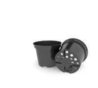 Black Recyclable 3L Square Plant Pots with Label Slot, Pack Of 12 | Multipack, Recyclable Material, Label Slot Included, Square Design, 3 Litre Capacity