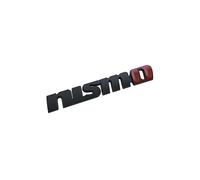 (Black Red) 3d Metal Nismo Badge Logo Letters Car Trunk Emblem Decal For Nissan Gtr Juke Sentra Y62 370z 350z Leaf Nismo Sticker Accessories