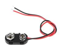 Black Red 9V Battery Clip Connector I Tinned Wire Leads 150mm Outlets and Terminals Accessories