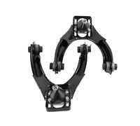 Black Red Adjustable Front Upper Control Camber A-Arms Suspension Kit Compatible For Honda Civic EJ EK 96-00 Drift Racing Performance(Black)