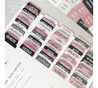 Black & Red Bible Tabs for Adults Kids, 100 Pcs Large Print Catholic Bible Tabs, Laminated and Repositionable, Easy to Read & Tear-Resistant