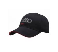 (Black Red) Cap Baseball Audi Hats Embroidery Motorsport Racing Sport Cotton Adjustable