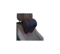 (Black red) Car Neck Headrest Pillow Car Accessories Cushion Auto Seat Head Support