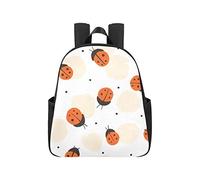Black Red Dot Ladybug Commuter Backpack 12.40x5.12x14.17inch Travel Backpacks Multipurpose Casual Backpacks for Teens Business Travel School,Office