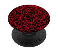 black red dripping pentagram grunge punk satanic 666 gothic PopSockets Adhesive PopGrip
