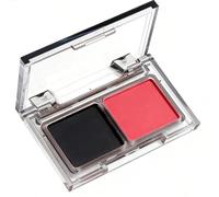 Black Red Eyeshadow Palette, Goth Eye Make-Up Halloween Makeup, Matte Fine Powder Highly Pigmented Waterproof Black Eye Shadow Palette for Vampire Joker Zombie Makeup