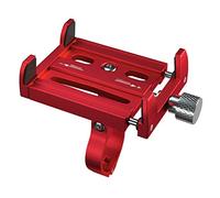 Black/Red/Gray Aluminum Alloy Phone Mount with Stainless Steel - Lightweight 95g - Secure Stem Holder